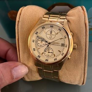 Gold Seiko watch